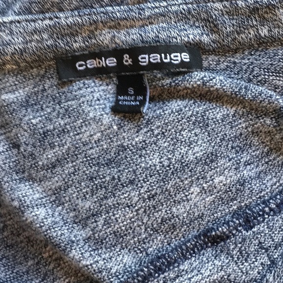 Cable & Gauge Cardigan Top Short Sleeves S - Picture 4 of 7